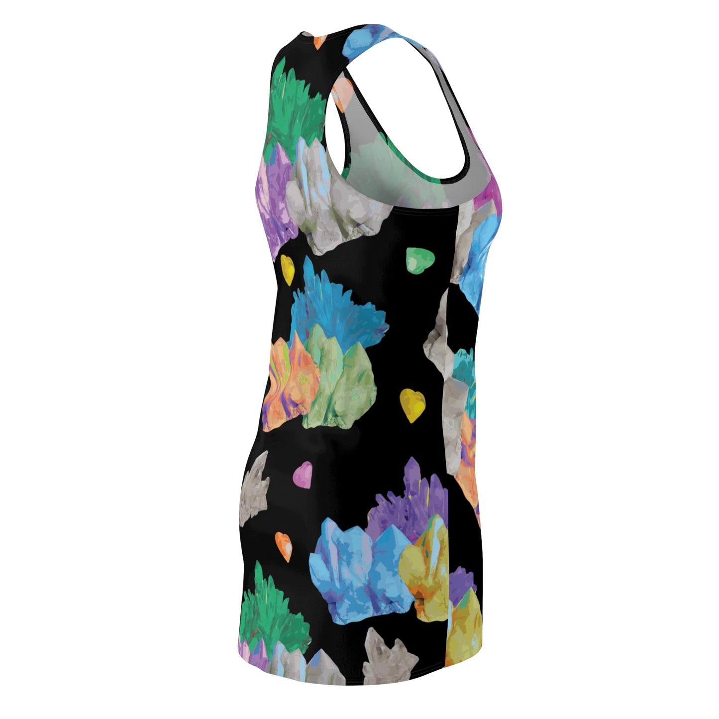 Vibrant Crystal Women's Cut & Sew Racerback Dress