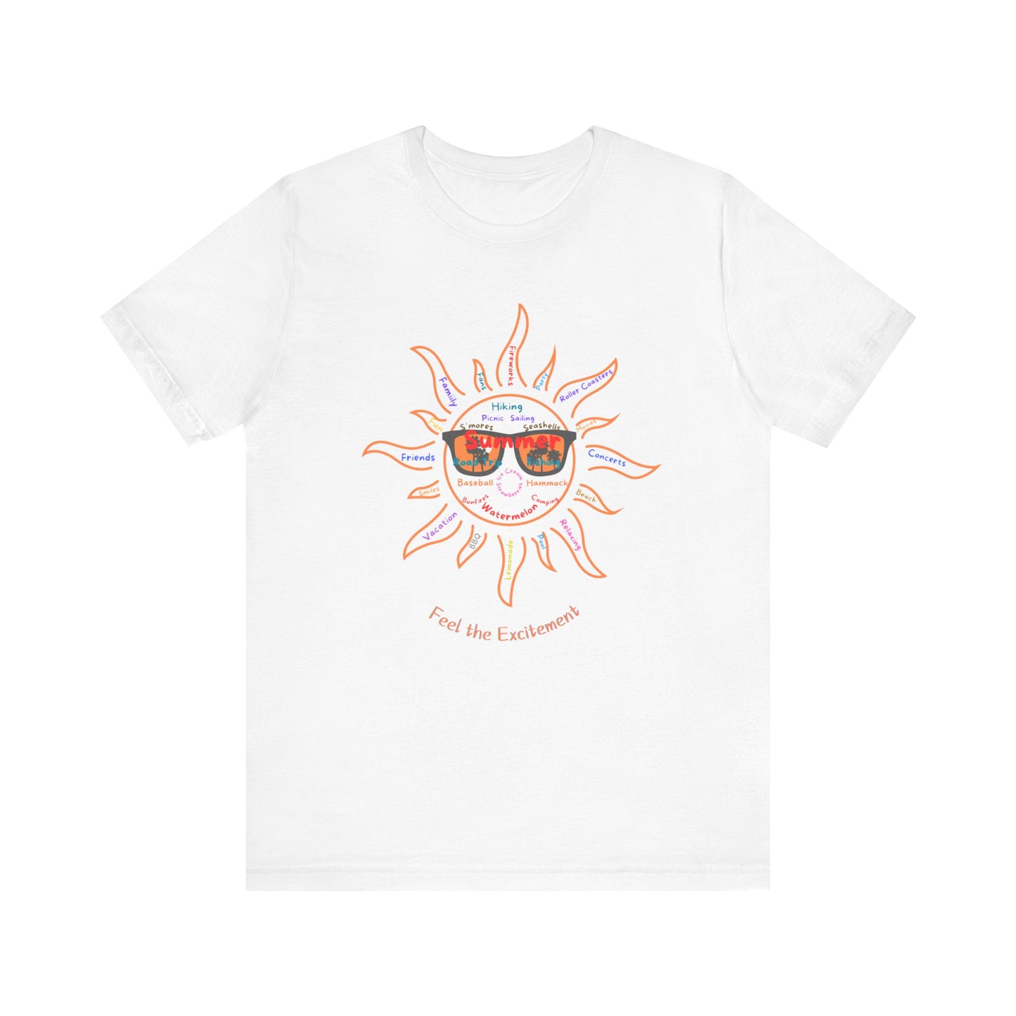 Summer words Unisex Jersey Short Sleeve Tee