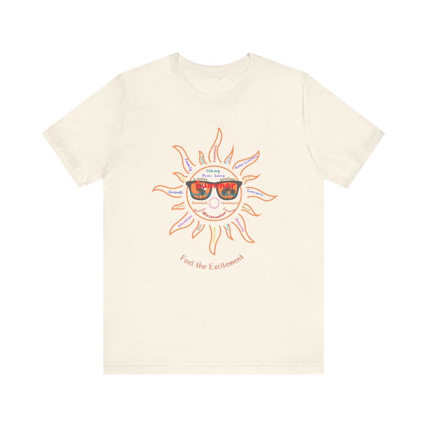 Summer words Unisex Jersey Short Sleeve Tee