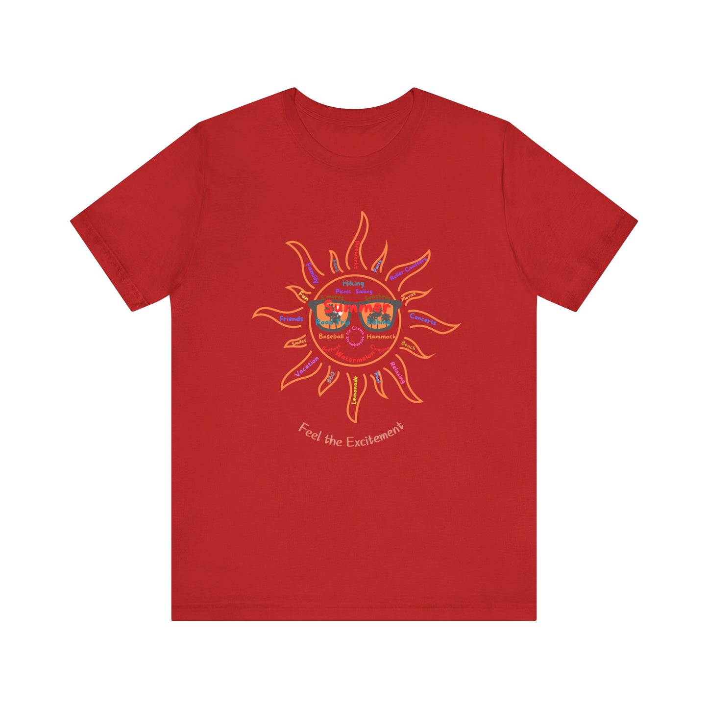 Summer words Unisex Jersey Short Sleeve Tee