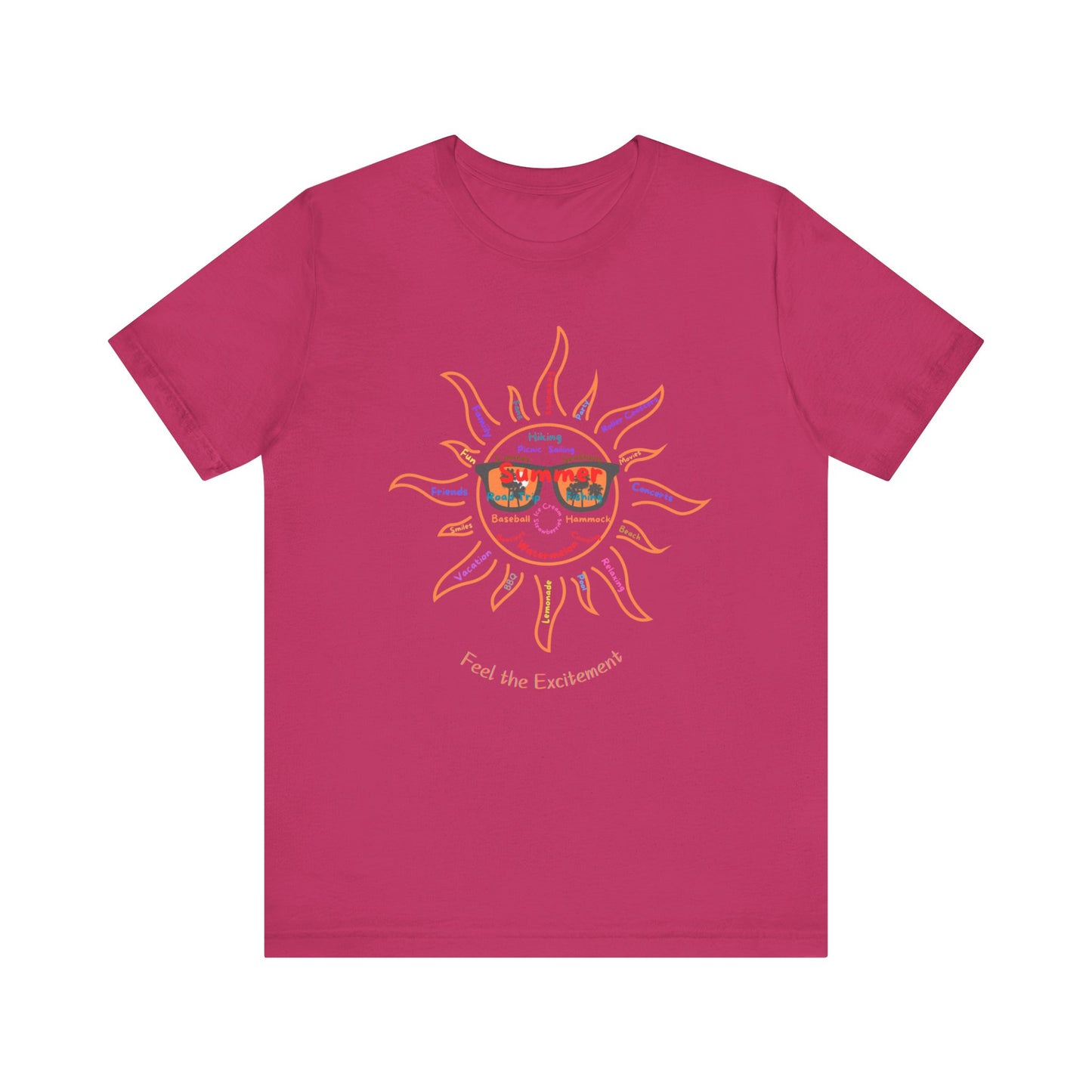 Summer words Unisex Jersey Short Sleeve Tee