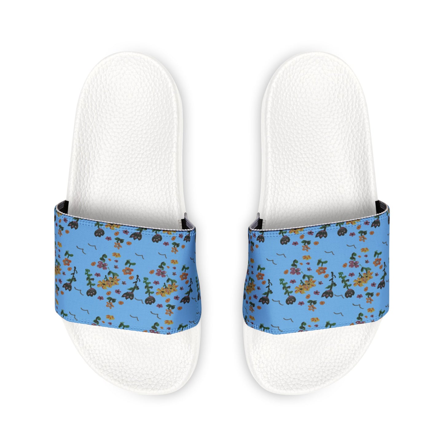 Painted Flowers Women's Removable-Strap Sandals