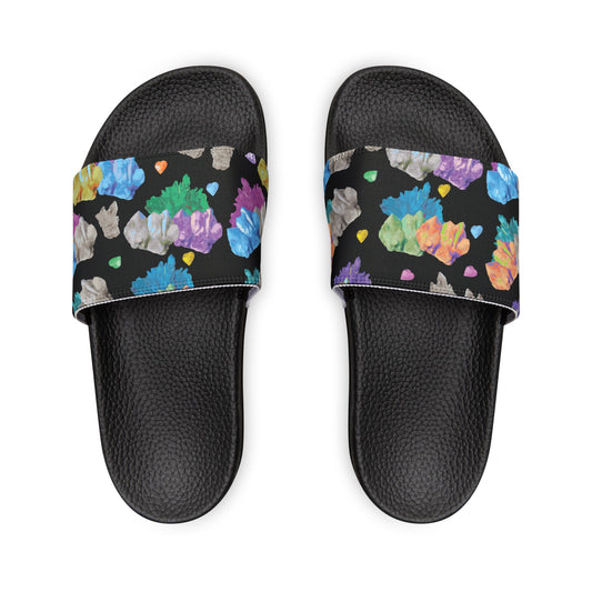 Colorful Crystal Women's Removable-Strap Sandals
