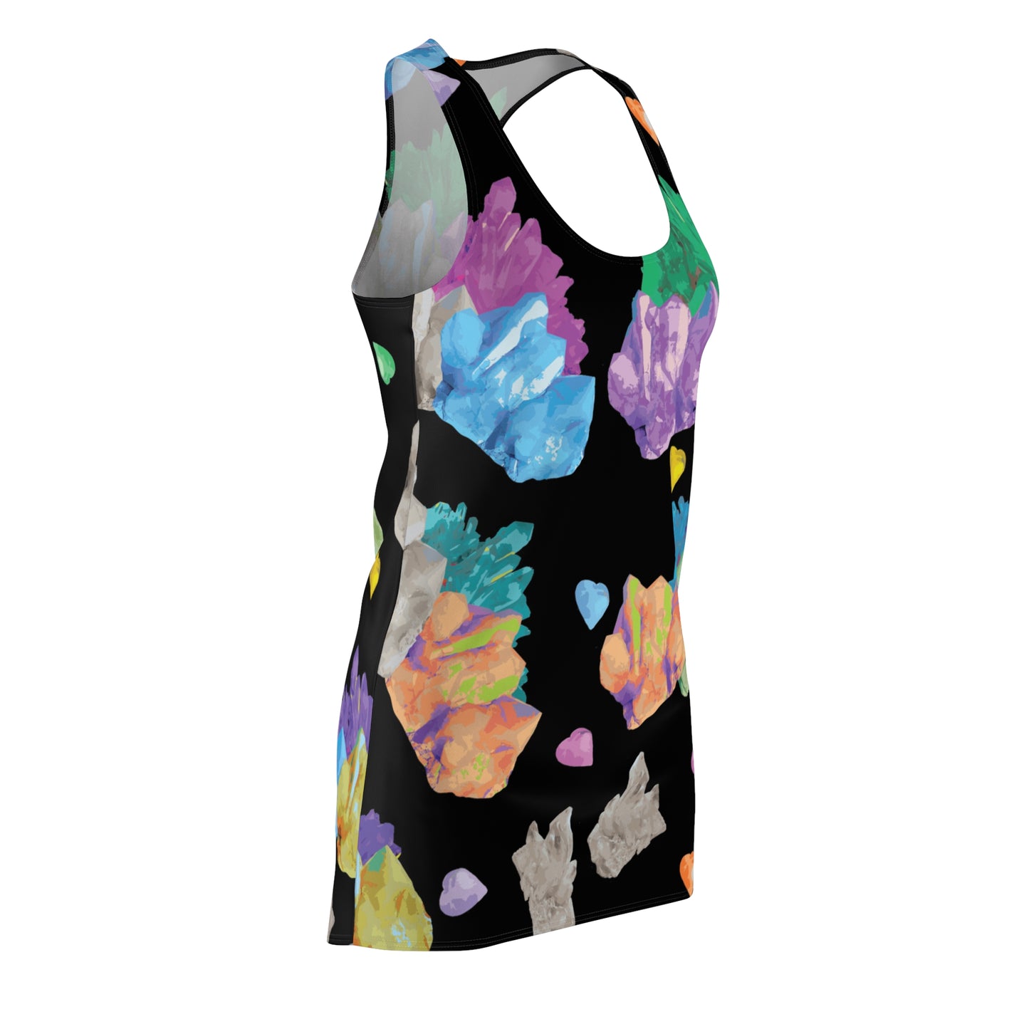 Vibrant Crystal Women's Cut & Sew Racerback Dress