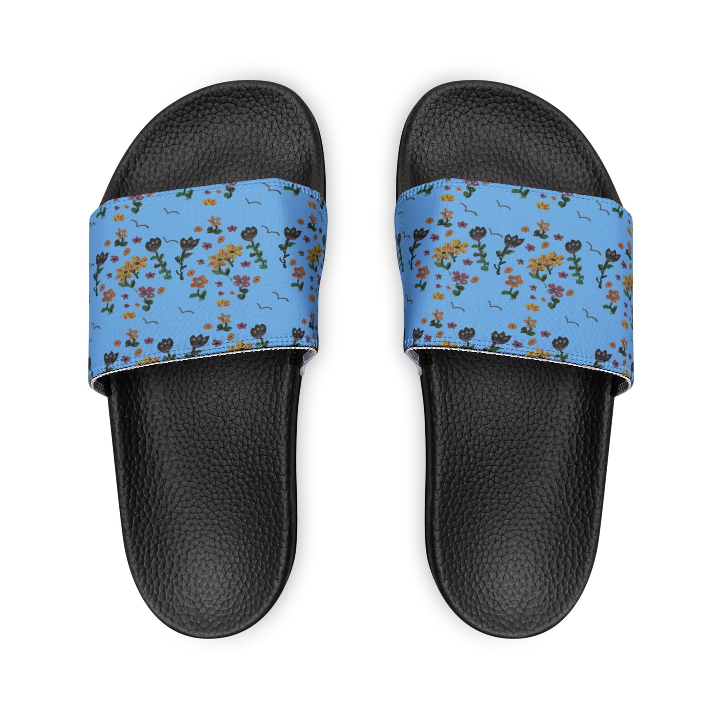 Painted Flowers Women's Removable-Strap Sandals