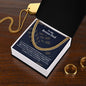 To My Bonus Dad | Thank you - Cuban Link Chain