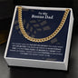 To My Bonus Dad | Thank you - Cuban Link Chain