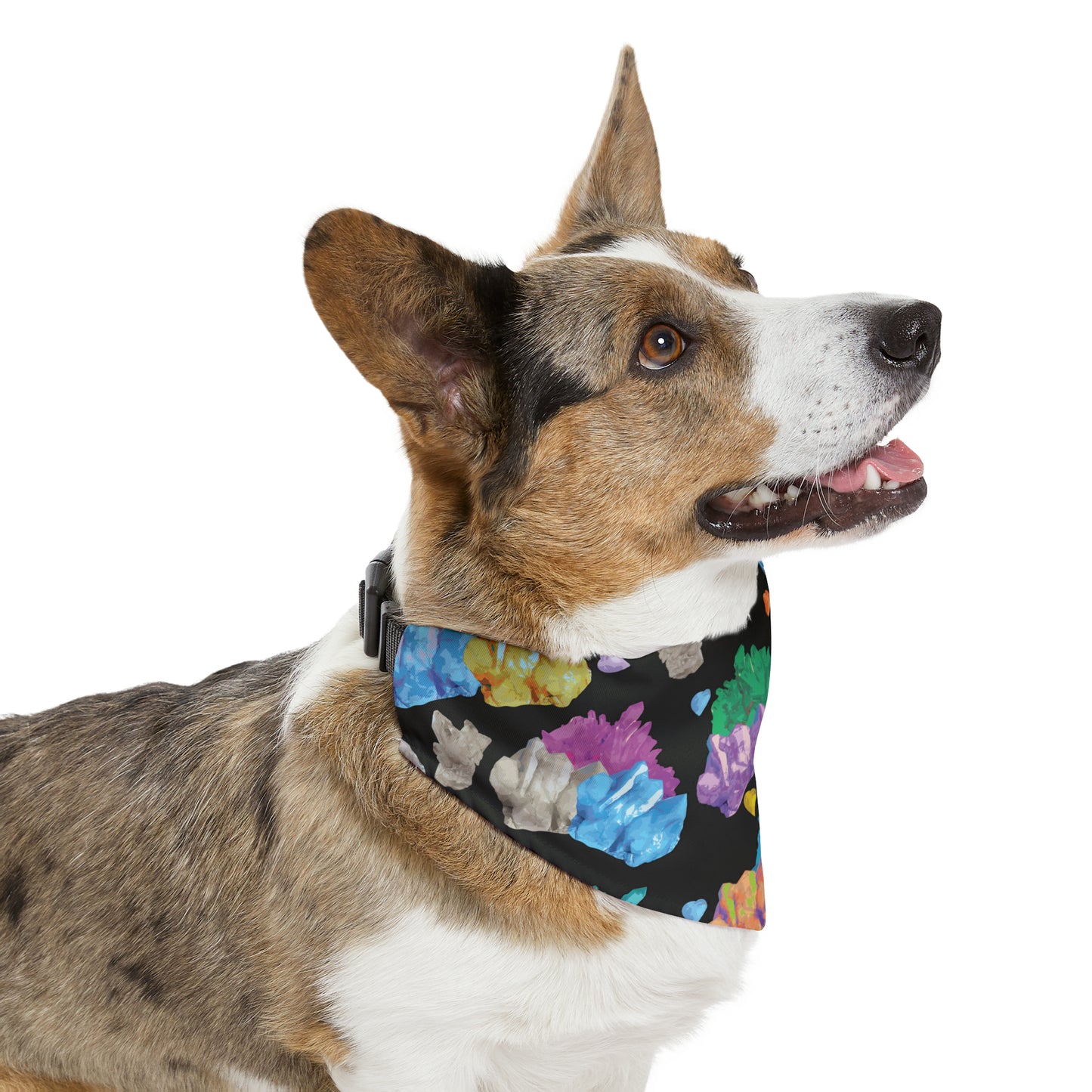 Vibrant Crystal Pet Bandana Collar