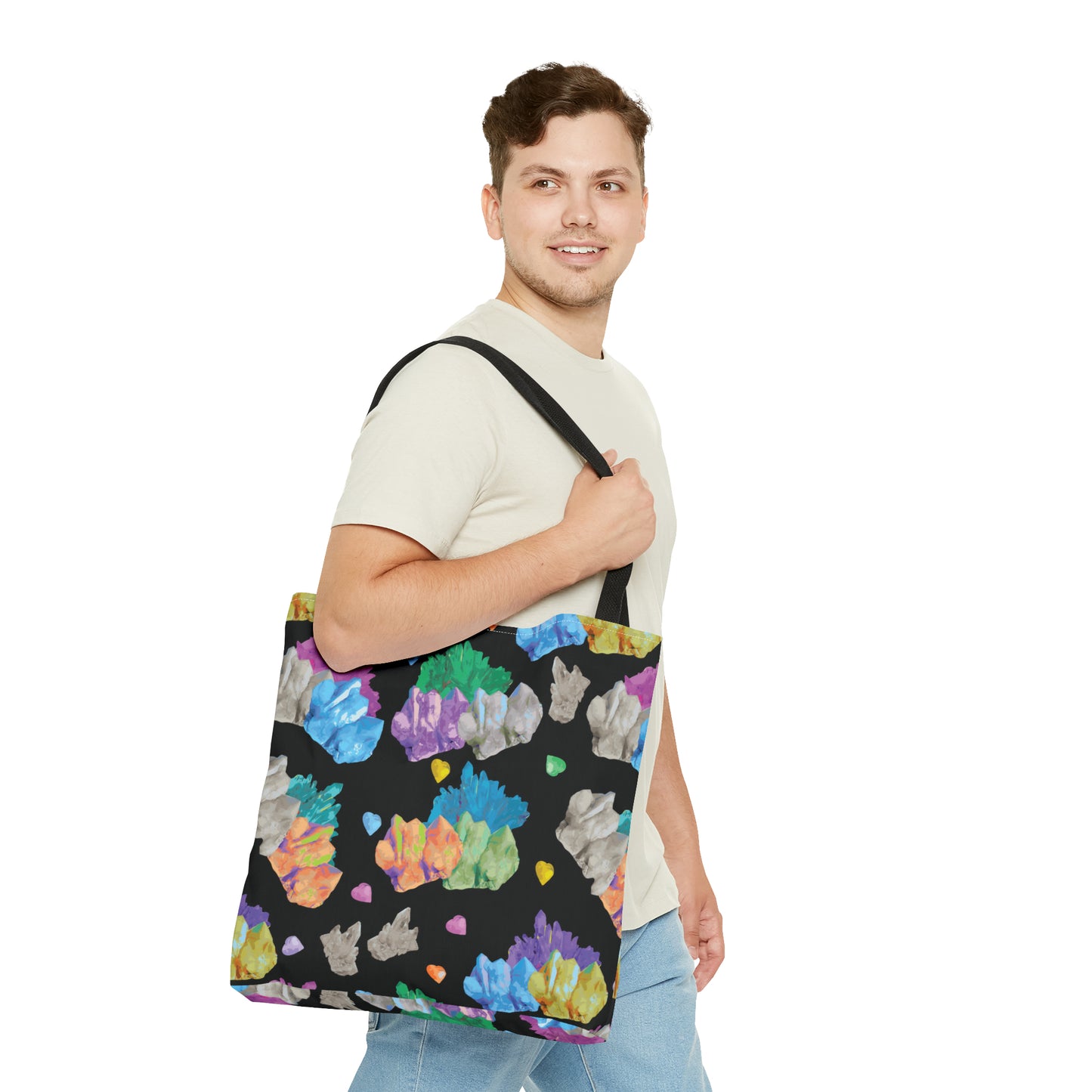 Vibrant Crystal Tote Bag