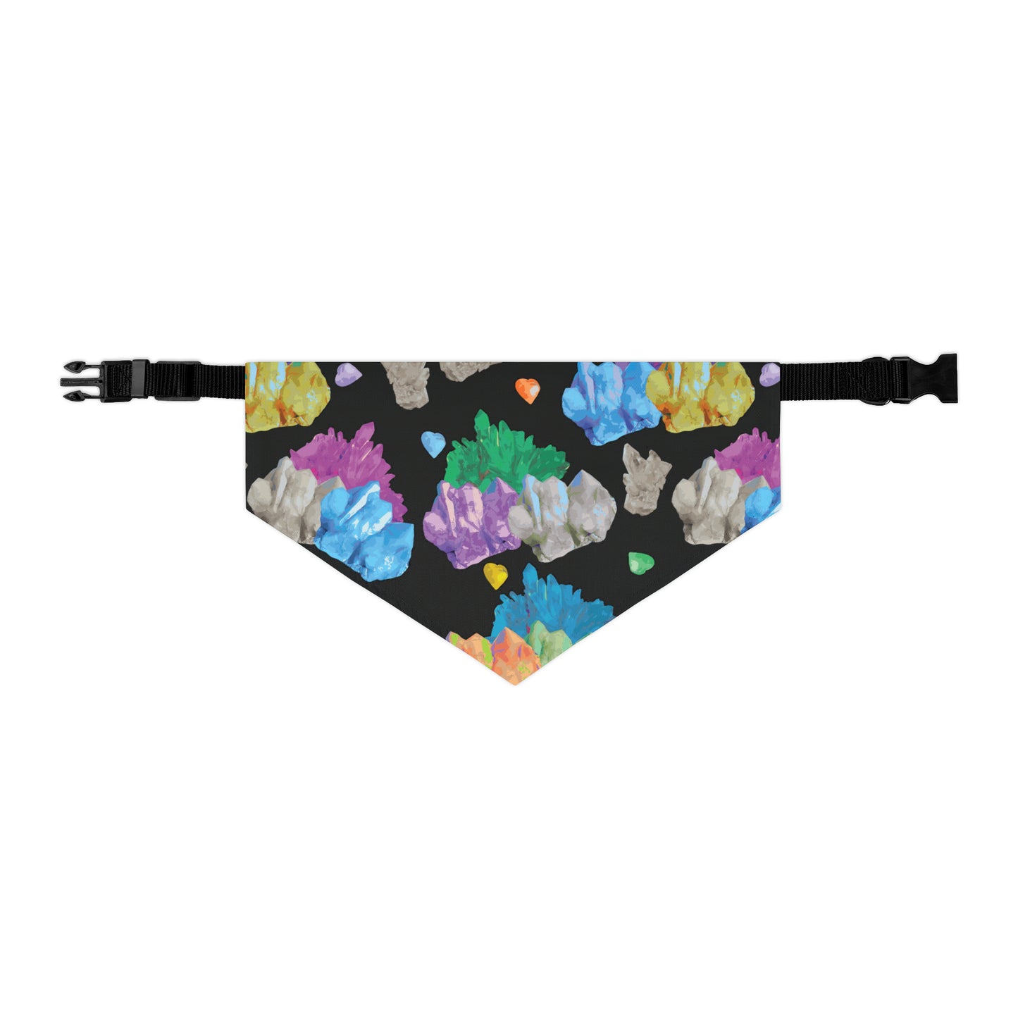 Vibrant Crystal Pet Bandana Collar