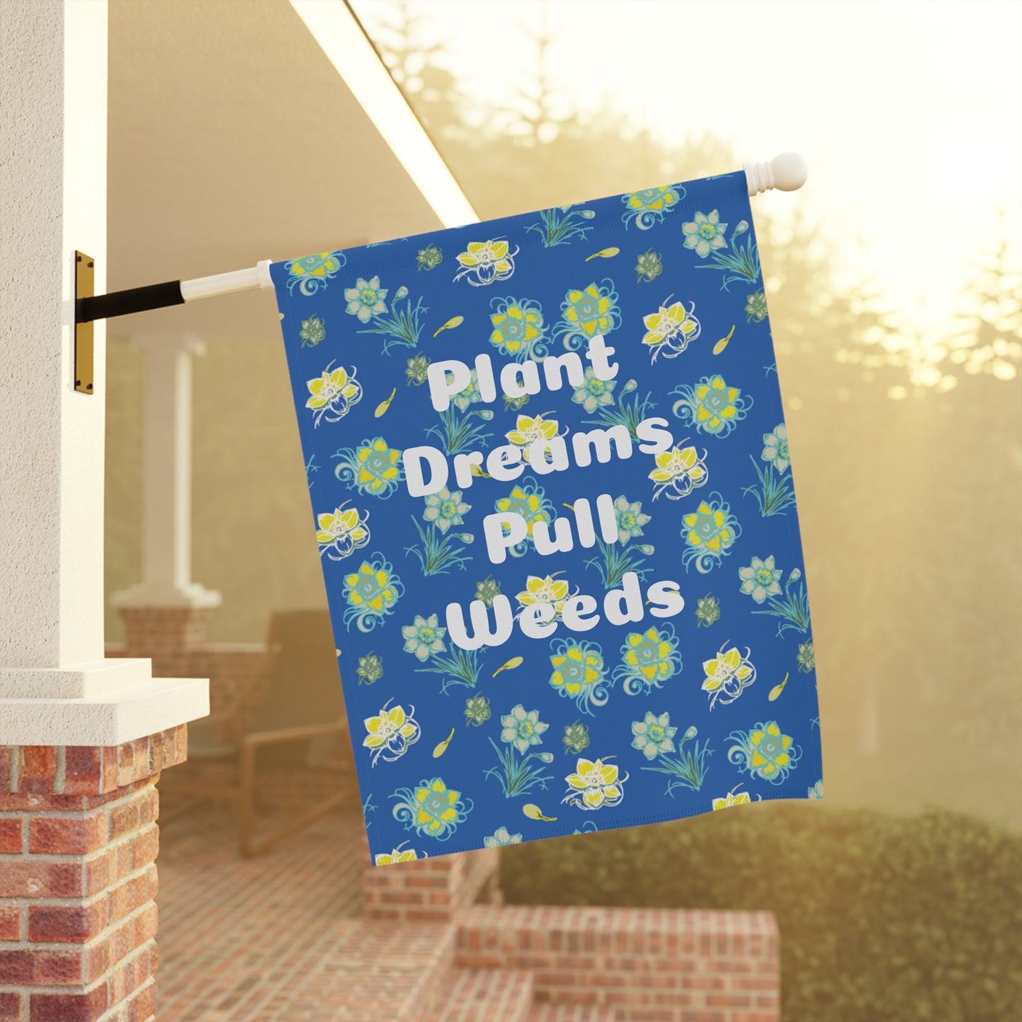 Cute Flowery Garden & House Banner