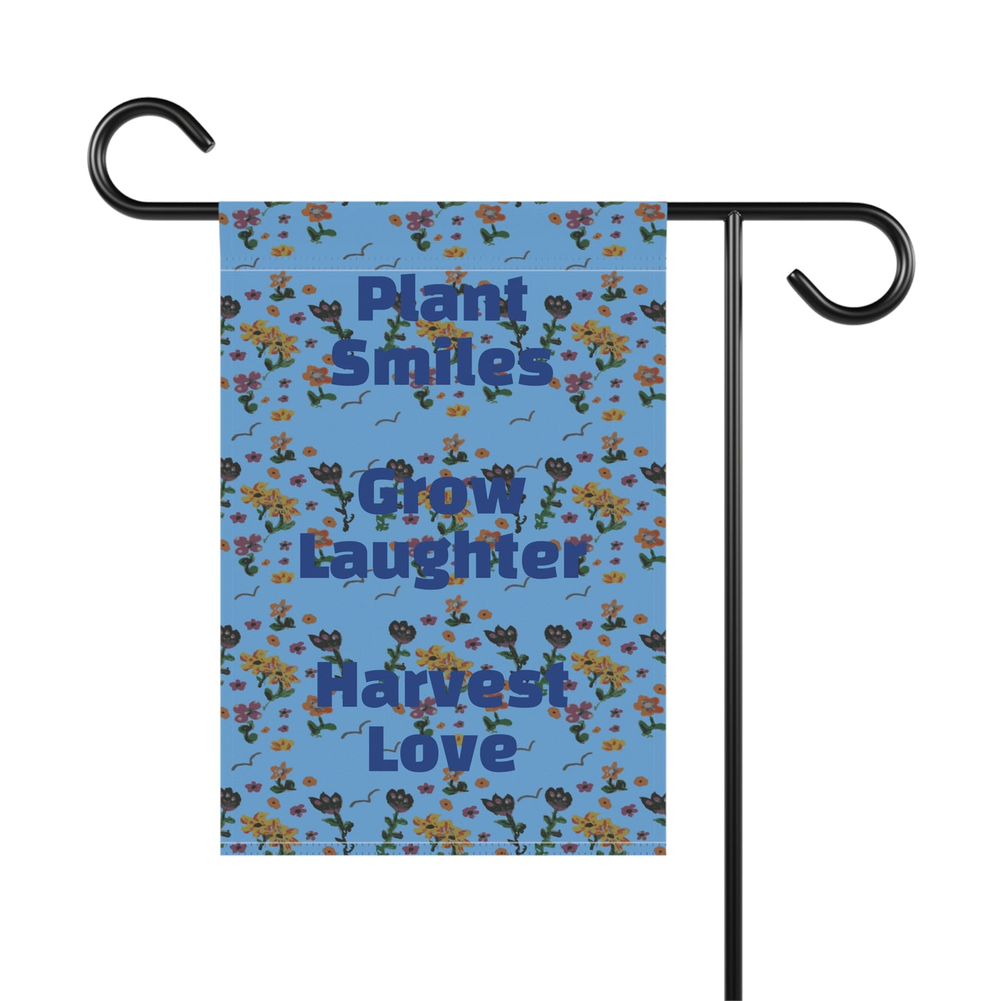 Plant Smiles Grow Laughter Harvest Love Garden & House Banner