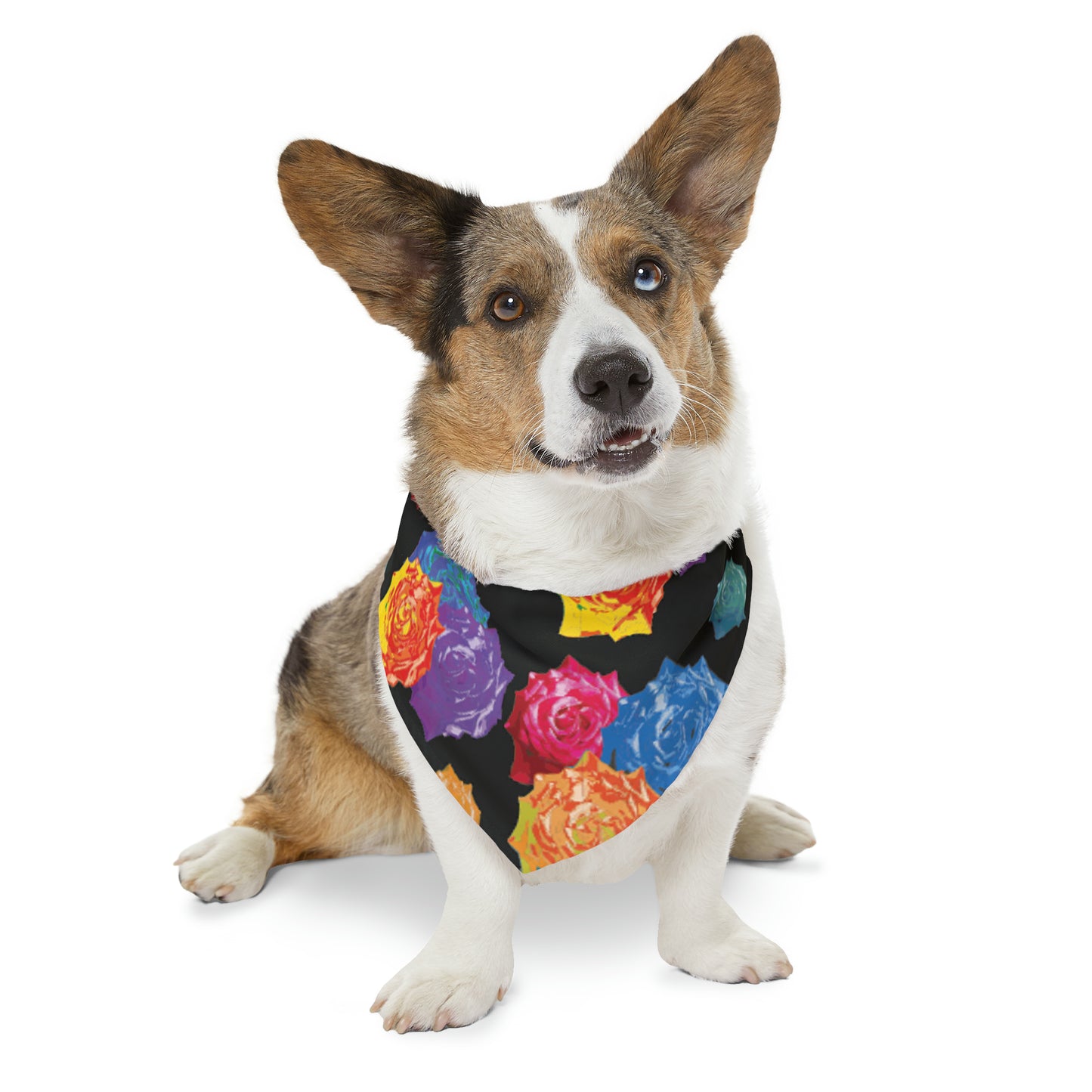 Roses Pet Bandana Collar