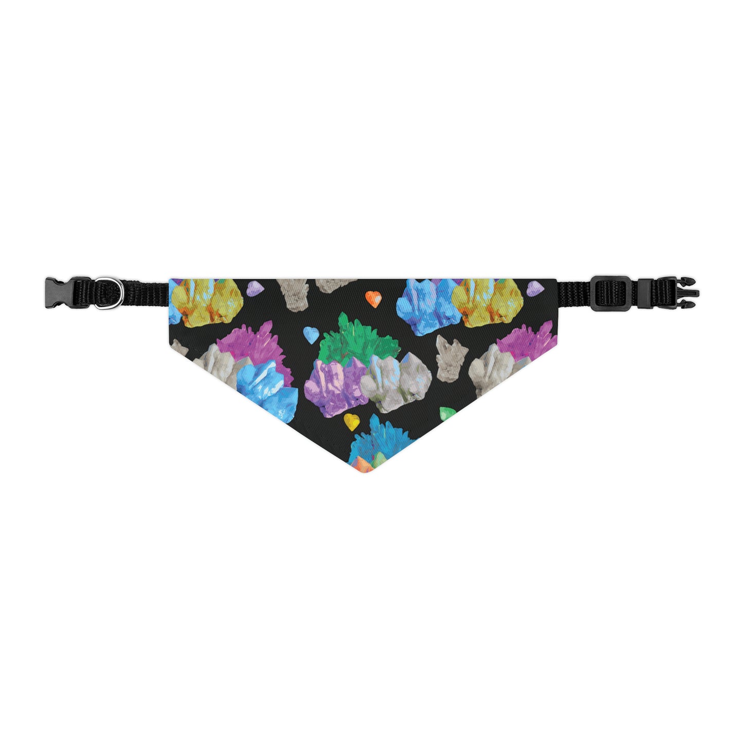 Vibrant Crystal Pet Bandana Collar