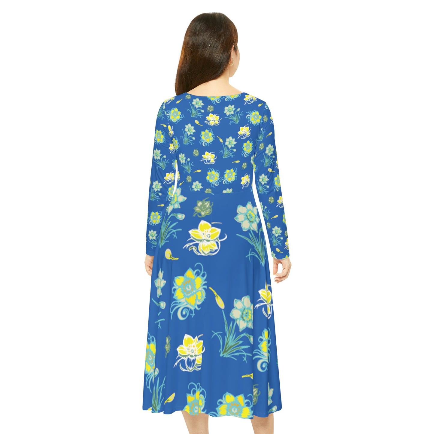 Women's Long Sleeve Daffodil Dance Dress