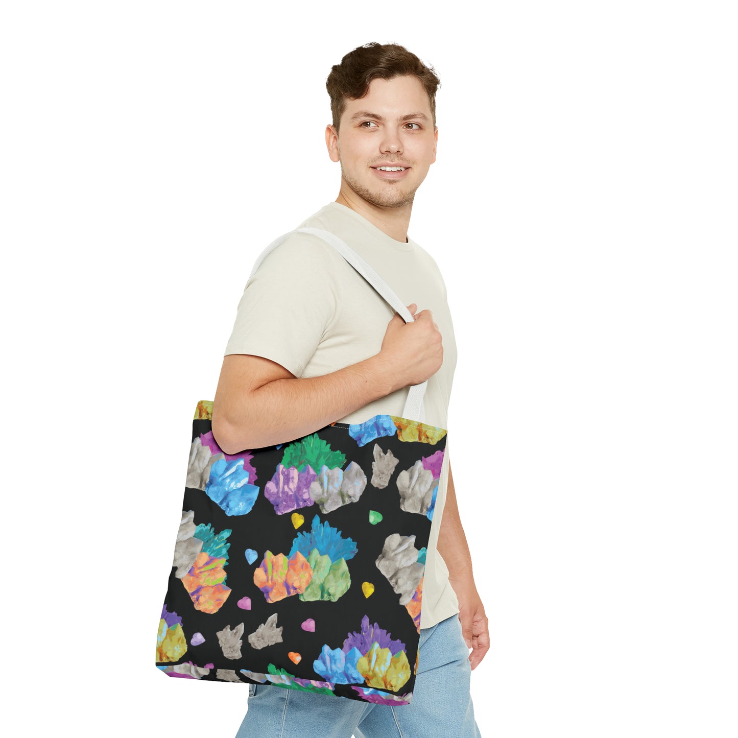 Vibrant Crystal Tote Bag