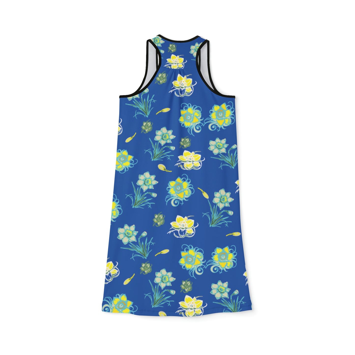 Women's Racerback Daffodil Dress (AOP)