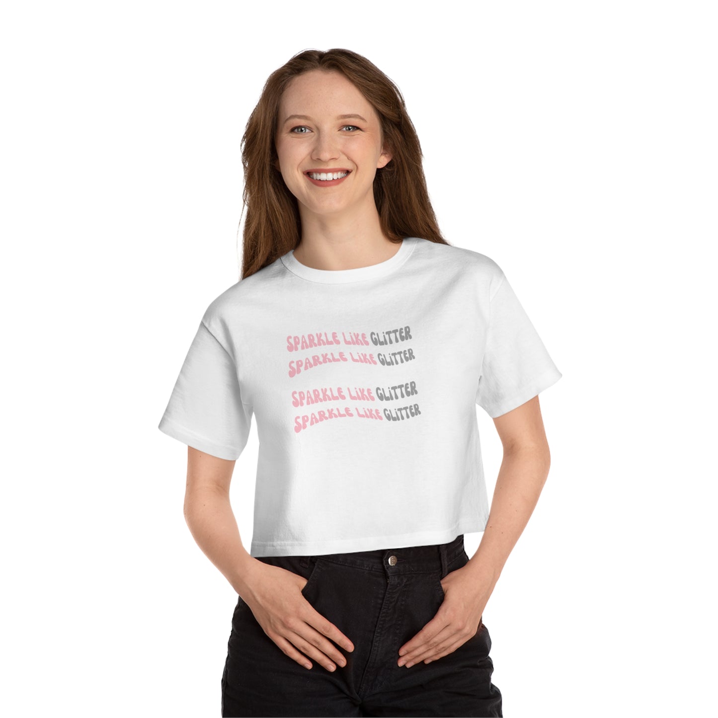 Sparkle Like Glitter Women's Heritage Cropped T-Shirt