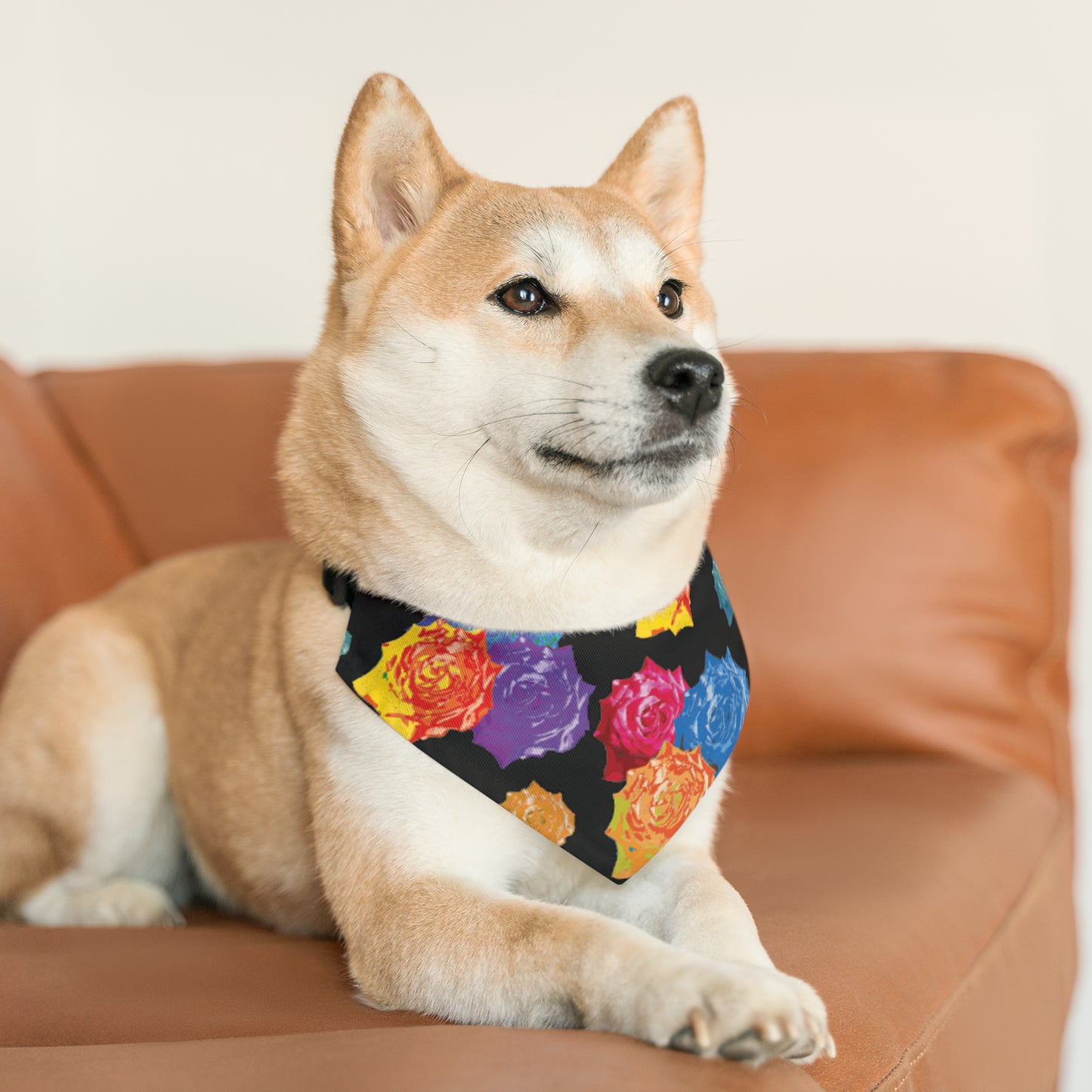 Roses Pet Bandana Collar