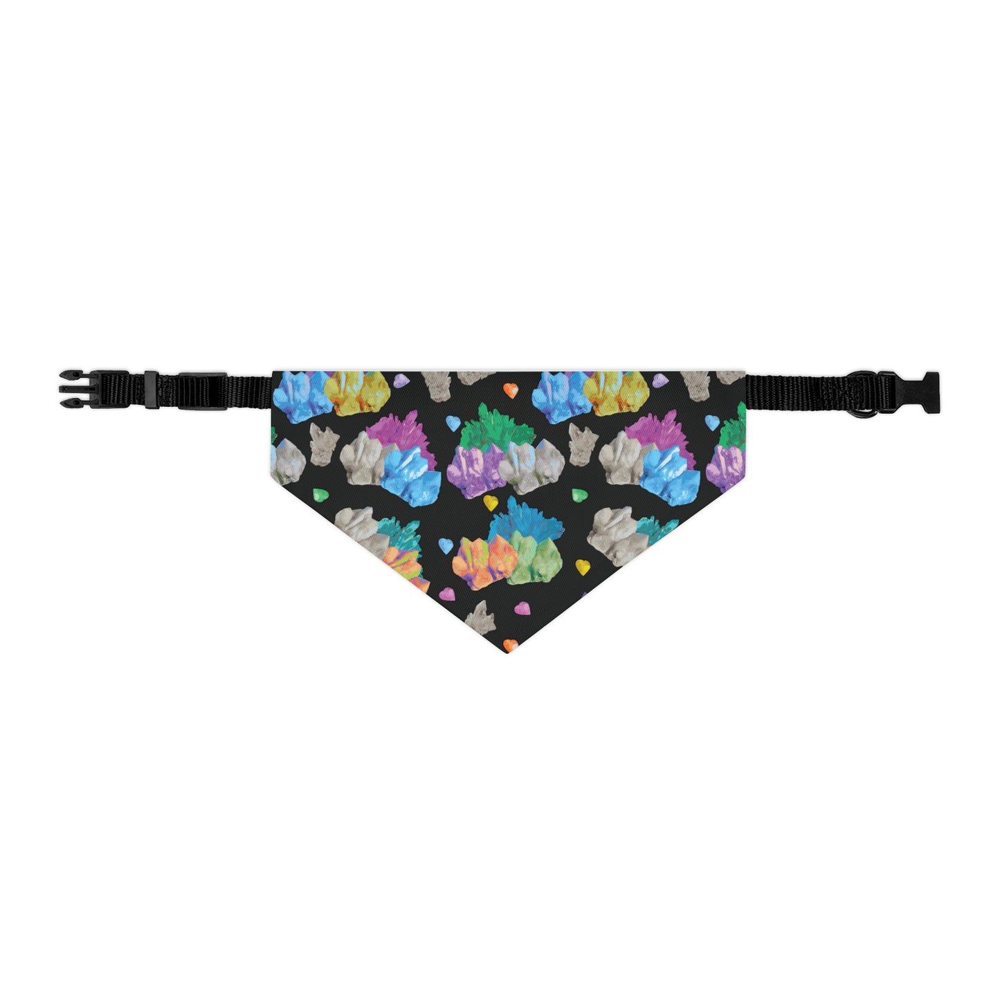 Vibrant Crystal Pet Bandana Collar