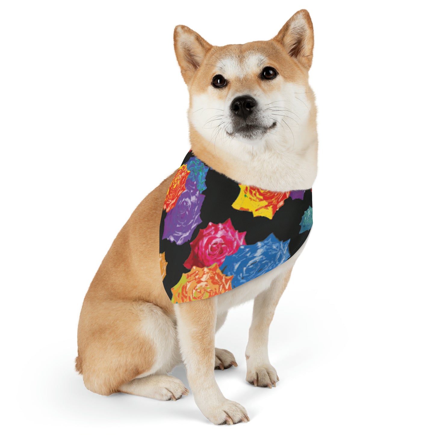 Roses Pet Bandana Collar