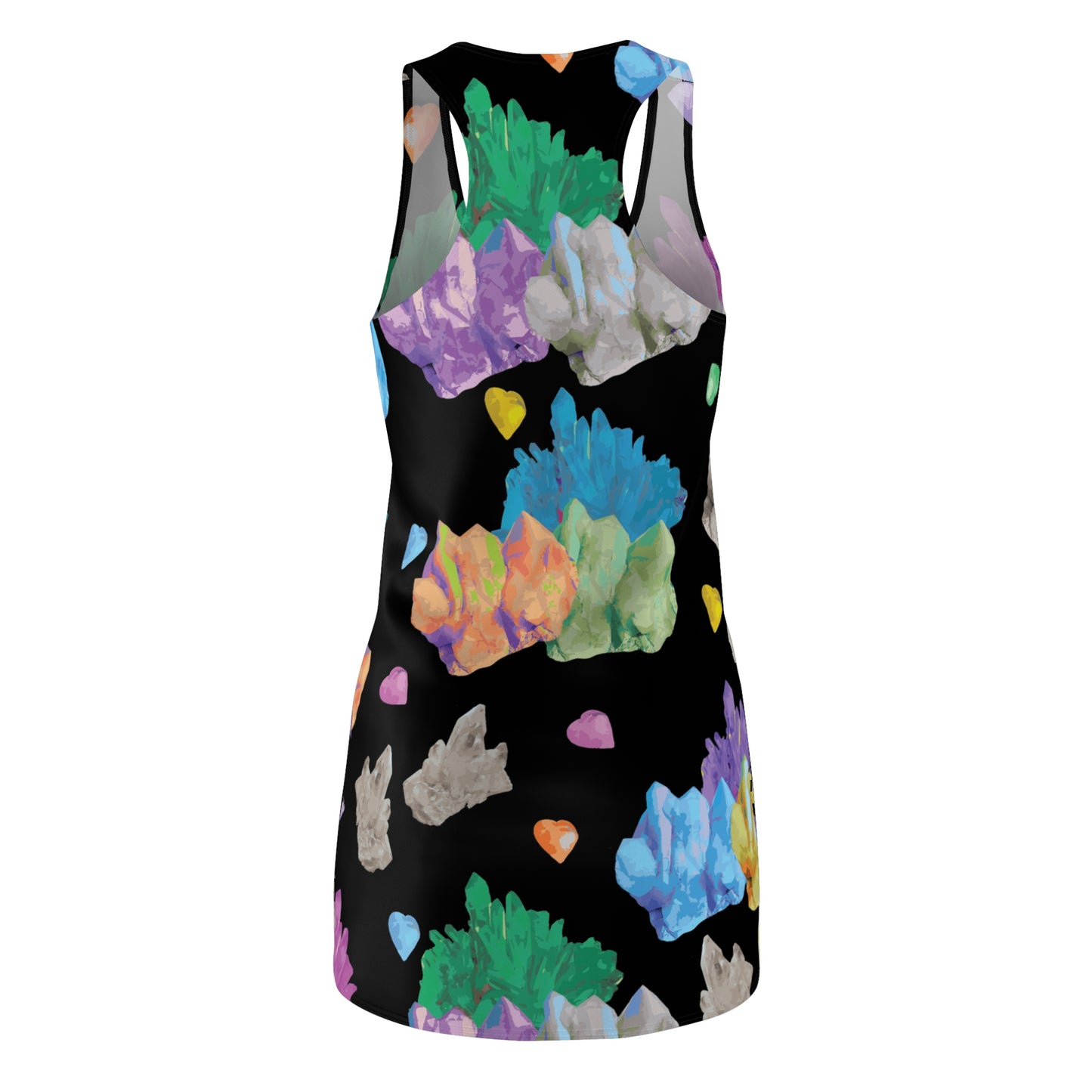 Vibrant Crystal Women's Cut & Sew Racerback Dress