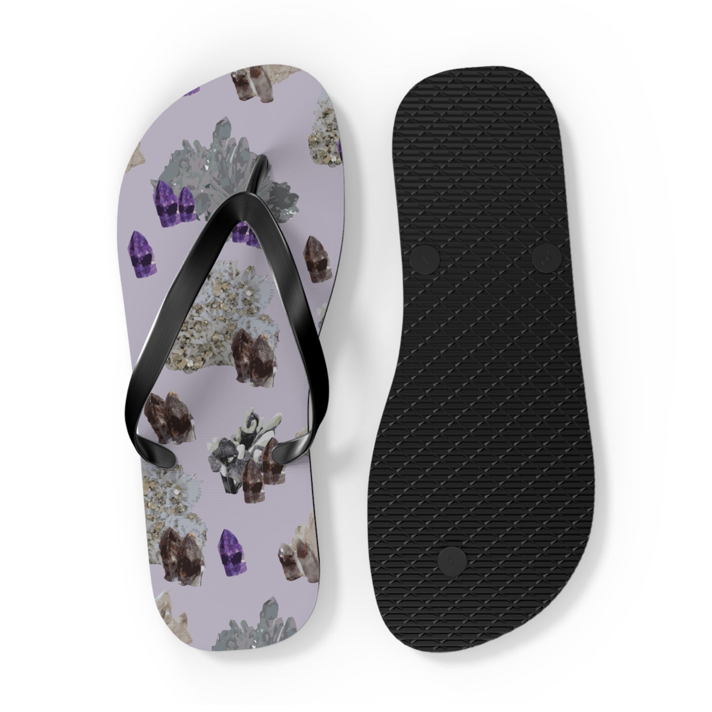 Natural Crystal Flip Flops