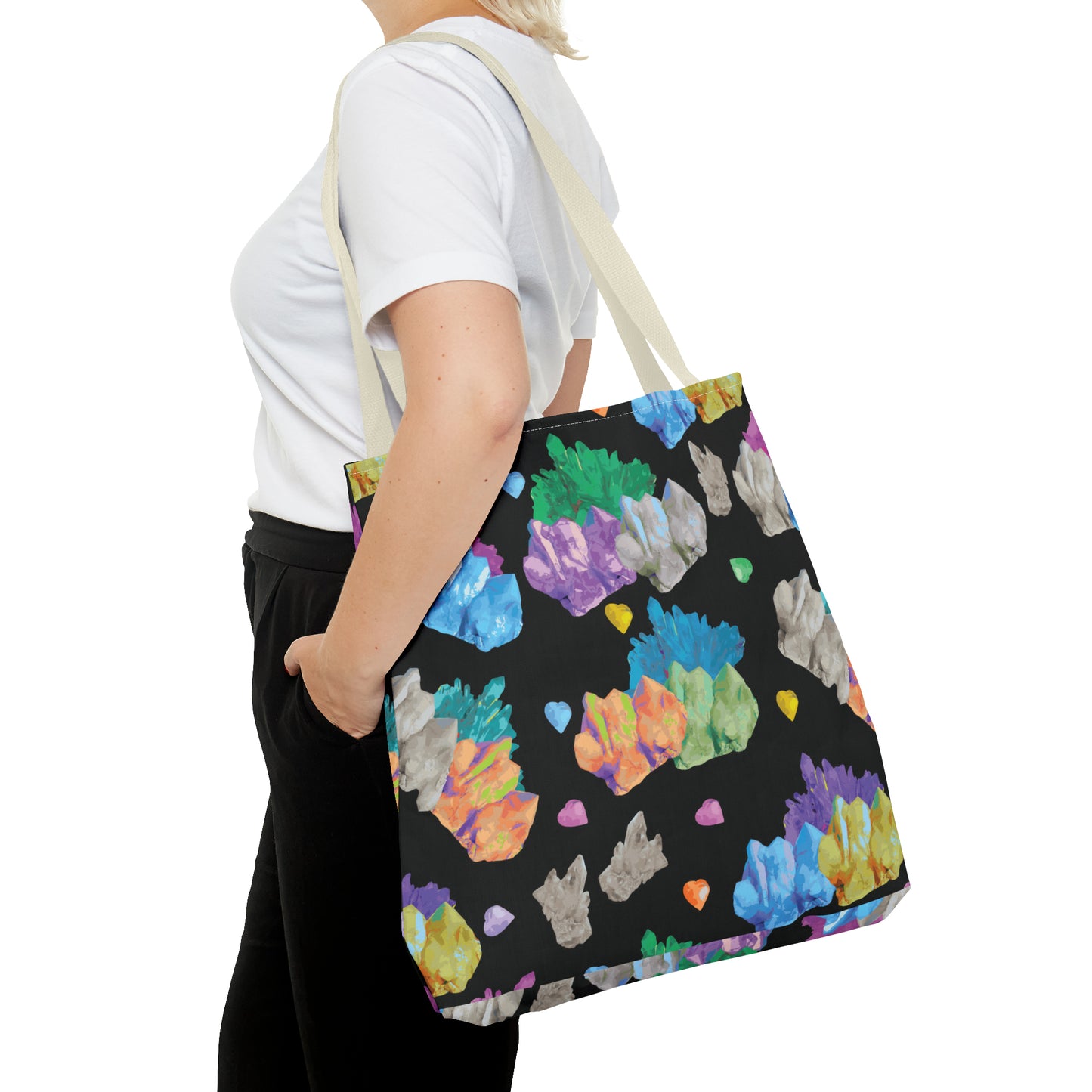 Vibrant Crystal Tote Bag