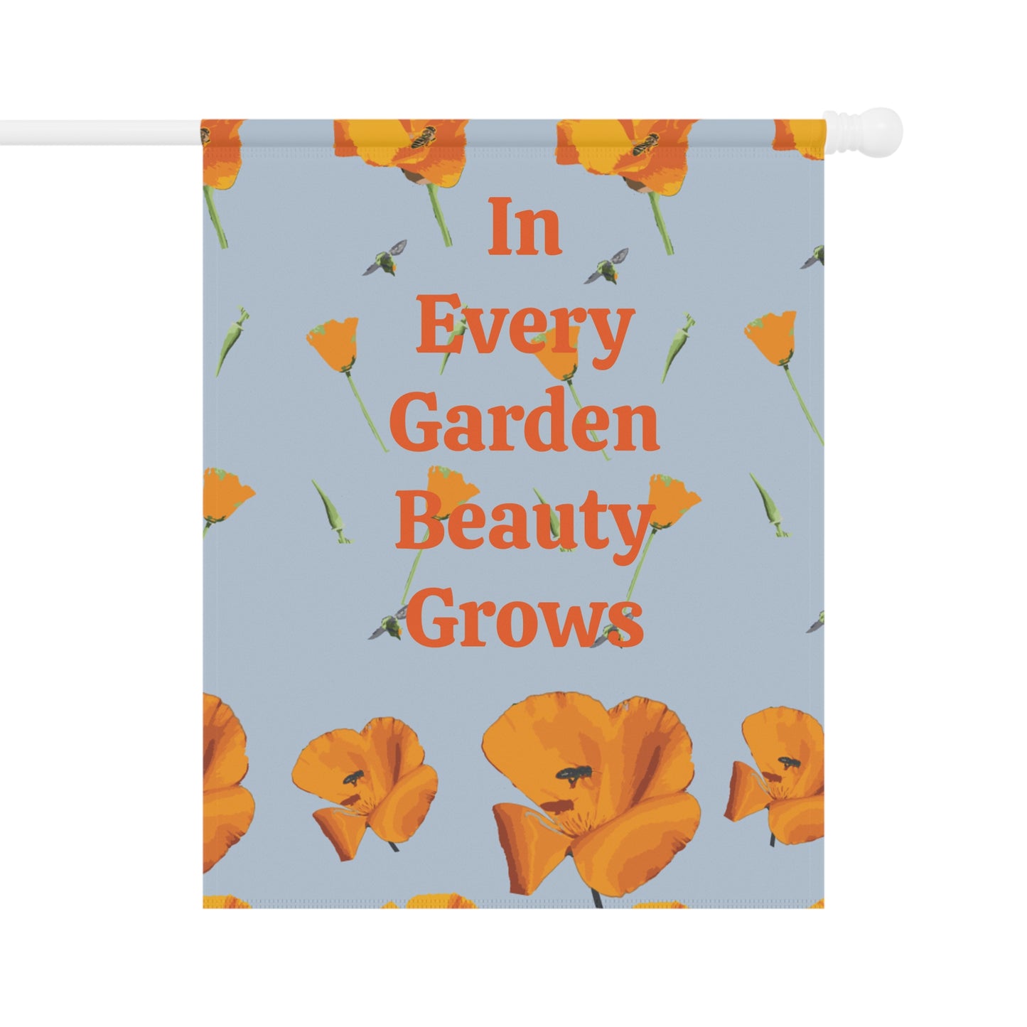 Cute Flowers and Bees Garden & House Banner