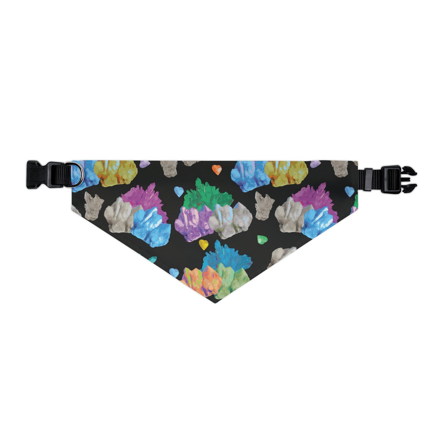 Vibrant Crystal Pet Bandana Collar