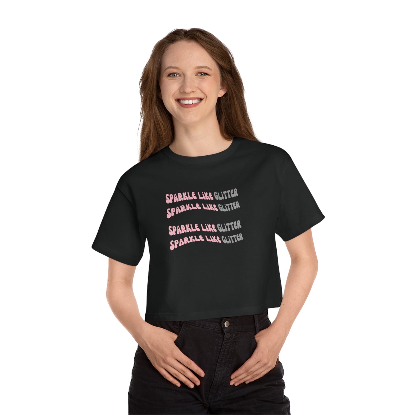 Sparkle Like Glitter Women's Heritage Cropped T-Shirt